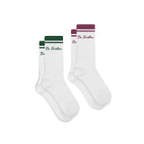2-Pack Jetset Tennis Socks - Red & Green