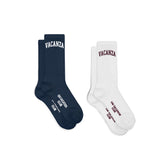 2-Pack Vacanza Socks - White & Navy
