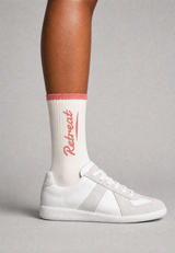 Retreat Tennis Socks - White