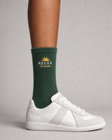 Time2Relax Tennis Socks - Dark Green
