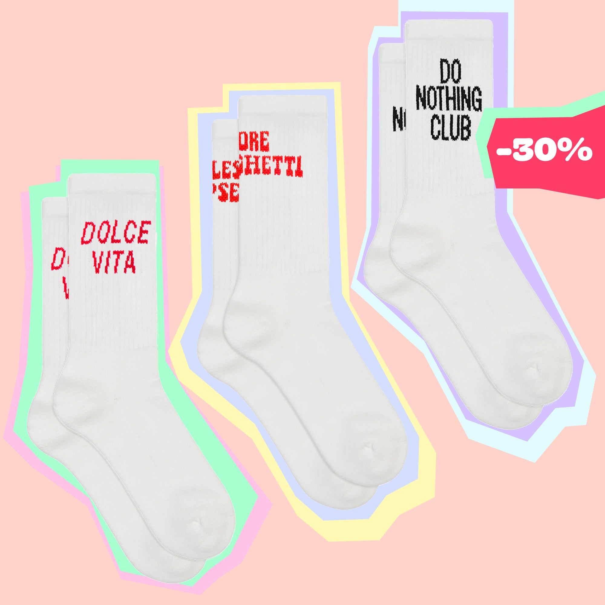 – Italia 3-Pack Bella Set - On Vacation Socks