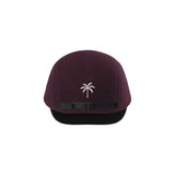 Let's take a trip Fleece Earflap Cap - Burgundy