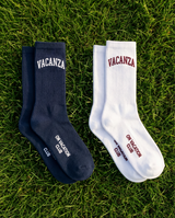 2-Pack Vacanza Socks - White & Navy