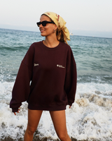 Positive Energy Sweater - Burgundy