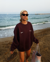 Positive Energy Sweater - Burgundy