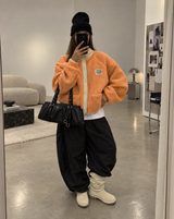 Holiday Service Reversible Jacket - Apricot
