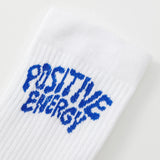 Positive Energy Tennis Socks - White