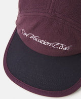 Let's take a trip Fleece Earflap Cap - Burgundy