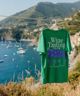 Wine Tasting T-Shirt - Bottle Green