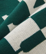 Let's take a trip Scarf - Green/White