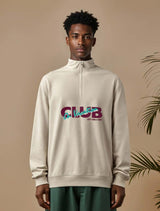 Members Club Sweat Troyer - Off-White