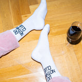 Do Nothing Club Tennis Socks - White