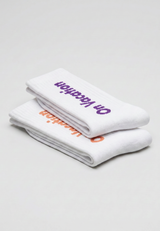 2-Pack Socks Set Basic Logo - White