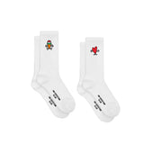 2-Pack Buddies Socks - White