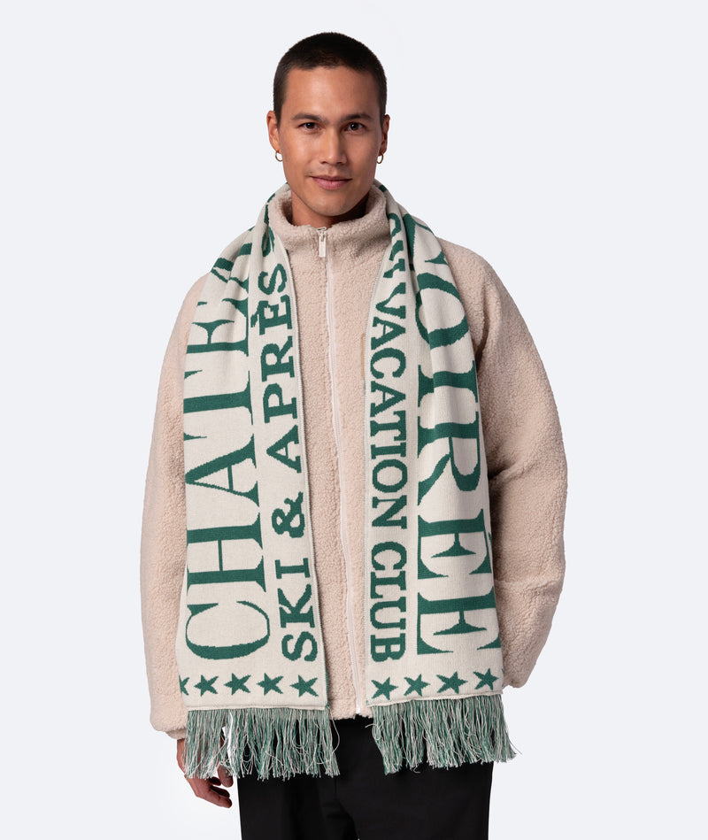 Chateau Soirée Scarf - Beige Green