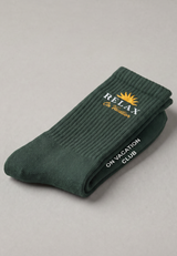 Time2Relax Tennis Socks - Dark Green