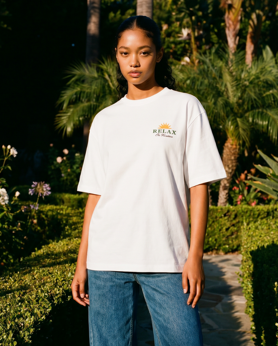 Time2Relax T-Shirt - White – On Vacation