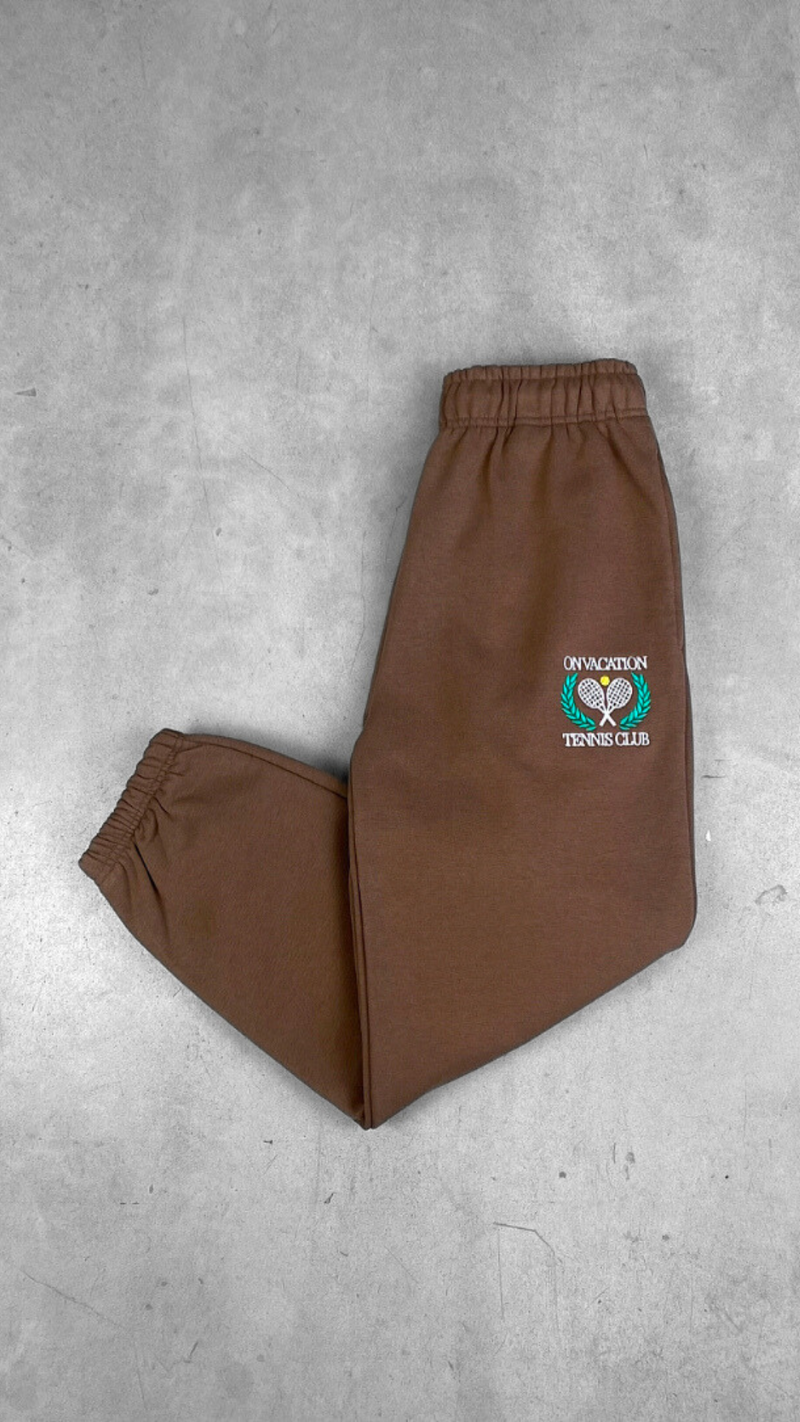 Tennis Ladies Jogging Pants - Chocolate