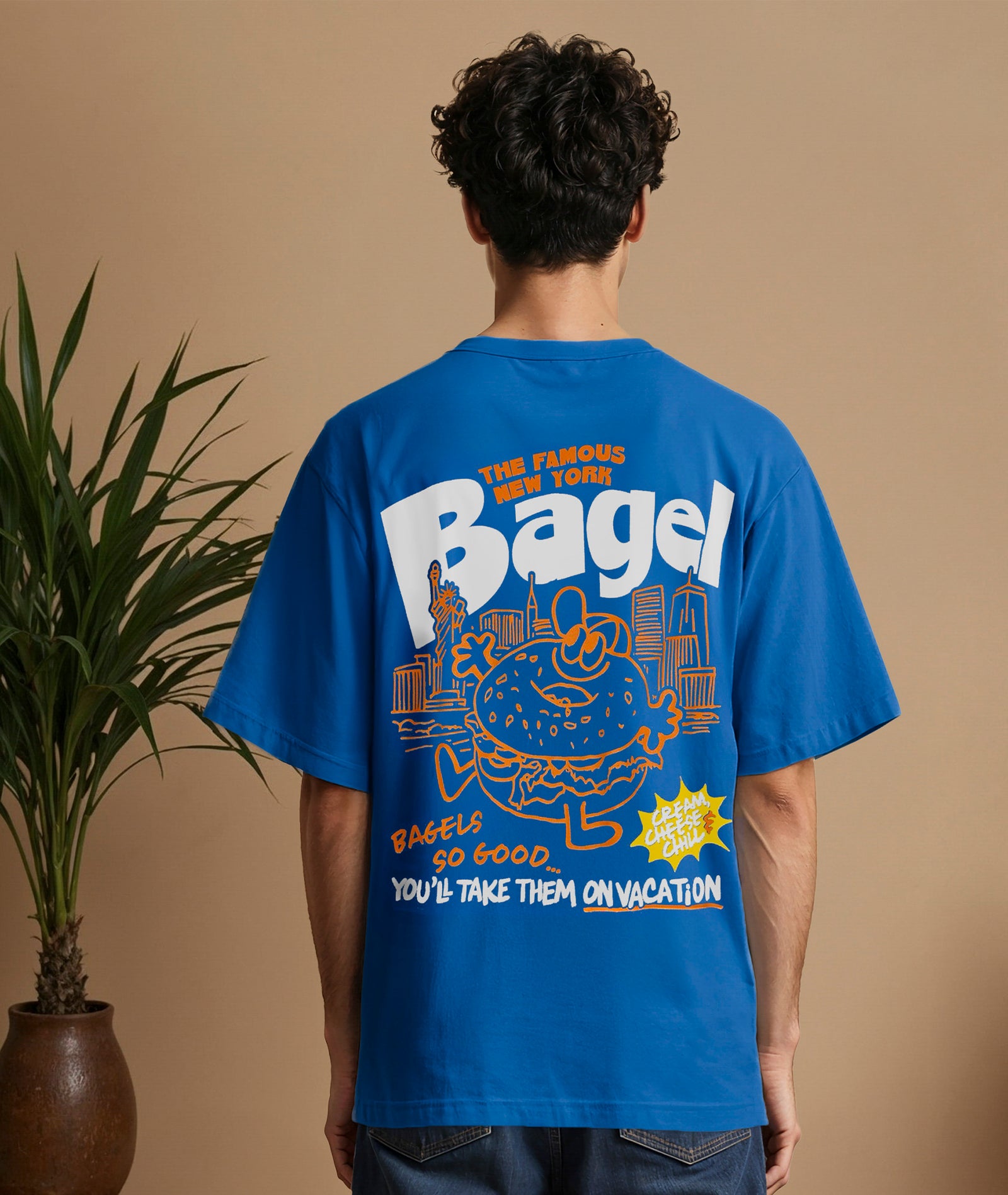 NYC Bagel T-Shirt - Blue – On Vacation