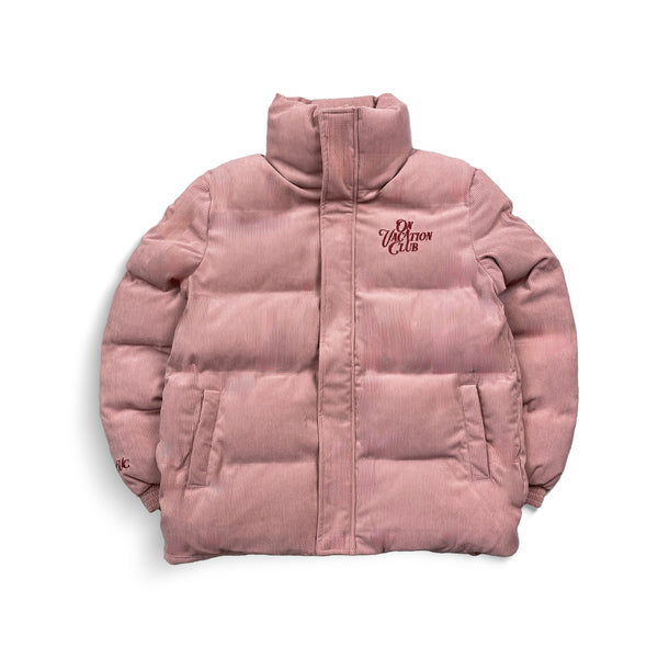Corduroy Puffer Jacket - Cloud Pink