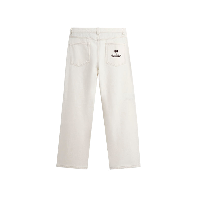 90s Casual Jeans - Beige