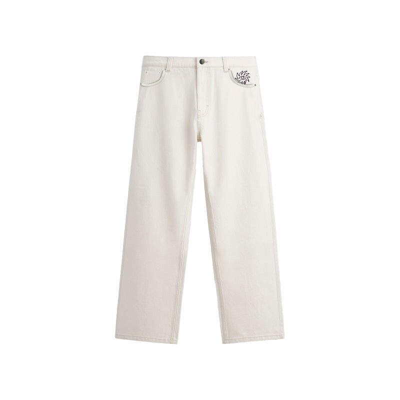 90s Casual Jeans - Beige