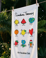 Sunshine Therapy Towel - White