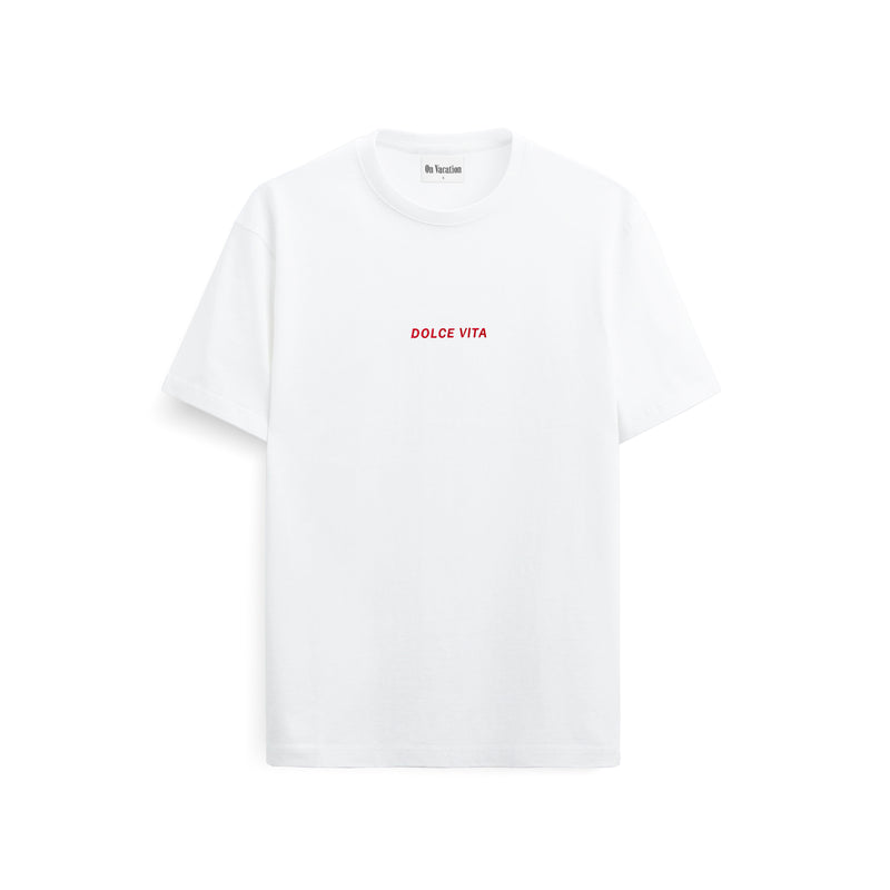 Dolce Vita T-Shirt White – On Vacation