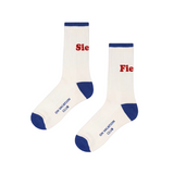 Siesta Fiesta Tennis Socks - White