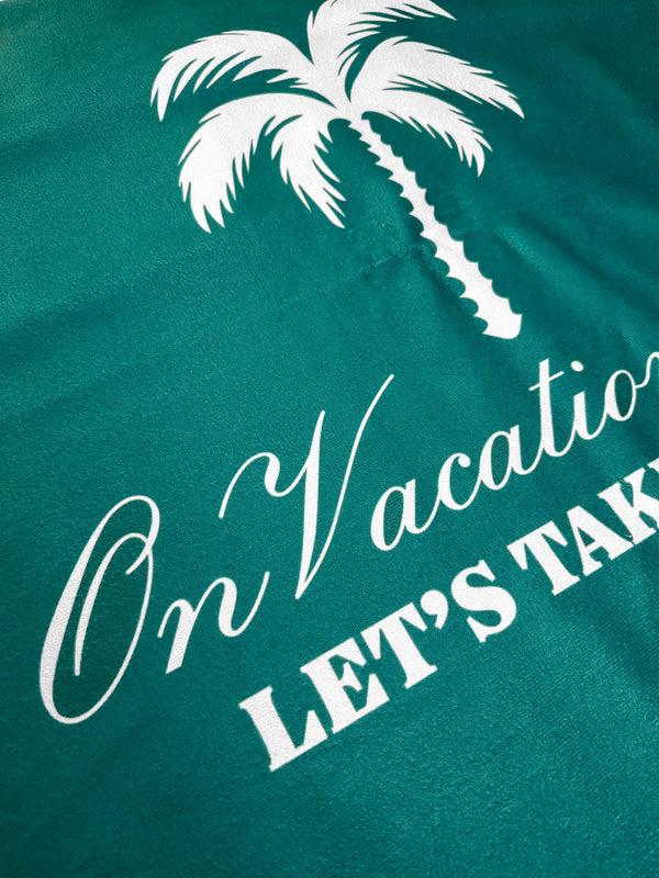 Retro Resort Beach Towel - Green