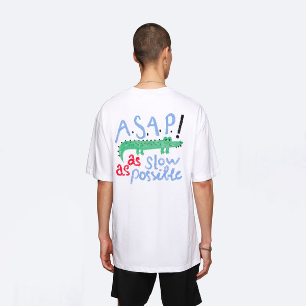 ASAP As slow as Possible T-Shirt - White