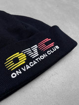 Short Merino Beanie OVC Logo - Navy