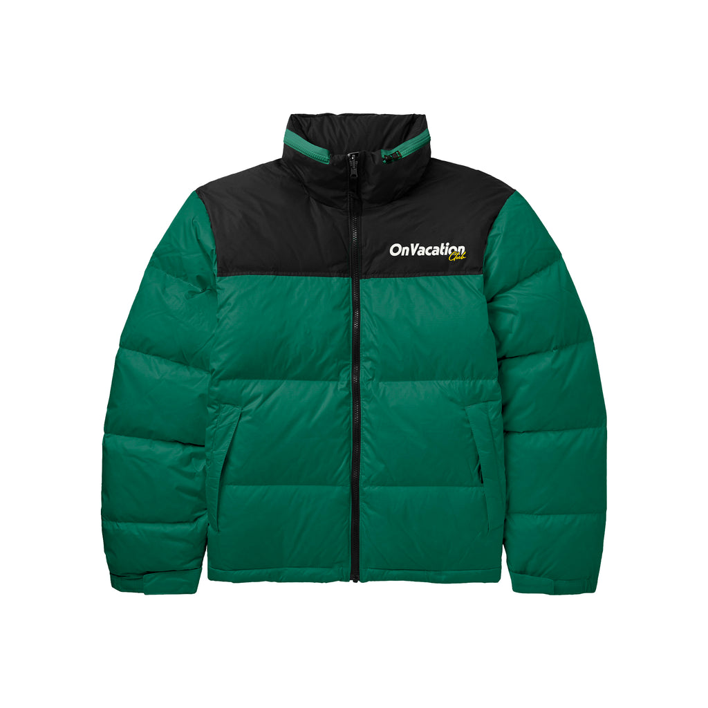Members Club Puffer Jacket - Green – On Vacation
