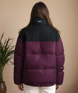 Members Club Puffer Jacket - Burgundy