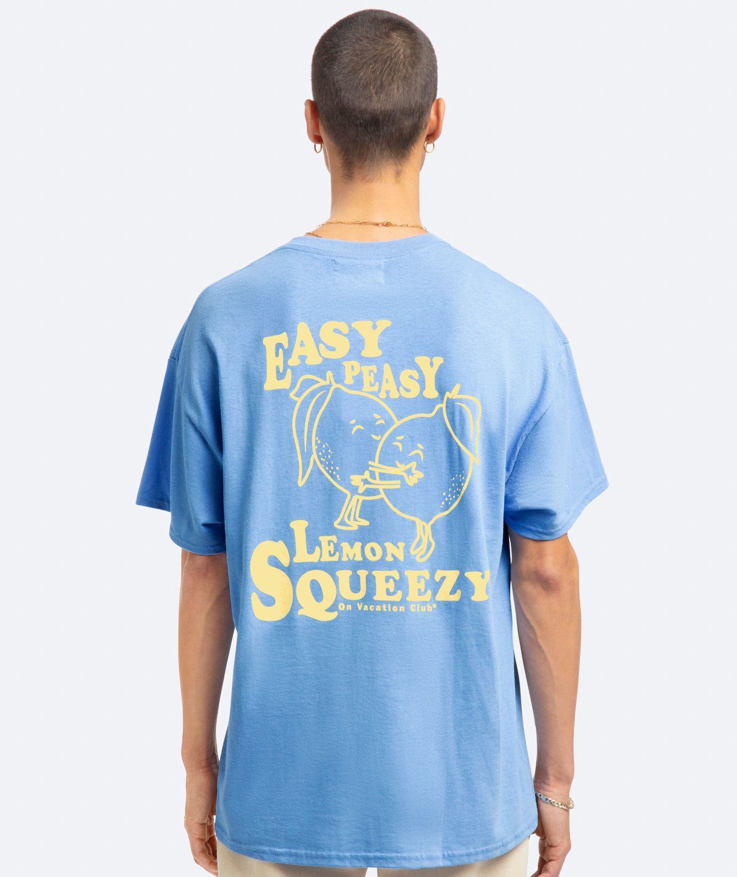 Lemon Squeezy T-Shirt - Light Blue – On Vacation