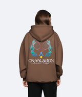 Tennis Ladies Hoodie - Chocolate
