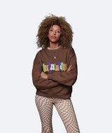 Pleasure Logo Ladies Sweater - Chocolate