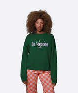 Scribble Ladies Sweater - Grass Green