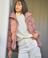 Corduroy Puffer Jacket - Cloud Pink