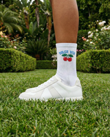 Cherry Socks - White