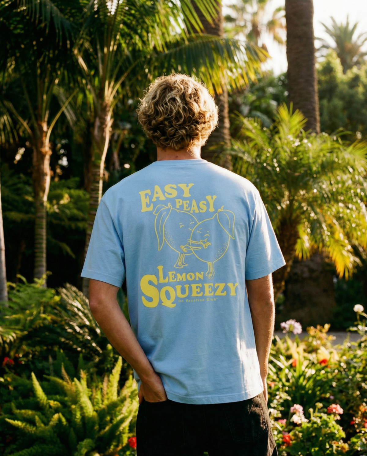 Lemon Squeezy T-Shirt - Light Blue – On Vacation