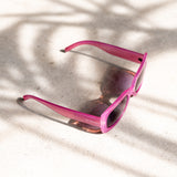 Chunky Retro Sunglasses - Berry