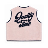 Quality Time Fleece Vest - Pink