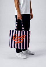 Quality Time Shopping Bag - Striped