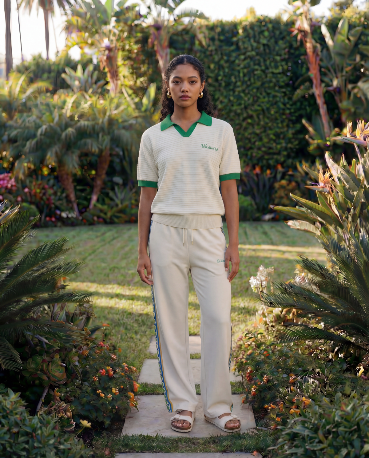 Sorrento Knit Polo - Beige – On Vacation