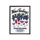 Wine Tasting Club Poster - Team Redwine