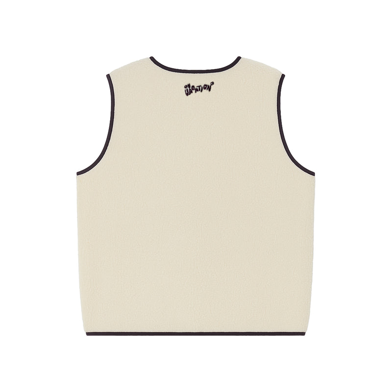 Wanderlust Fleece Vest - Beige