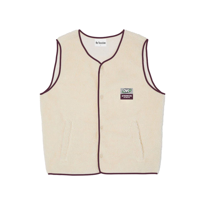 Wanderlust Fleece Vest - Beige