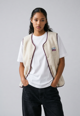 Wanderlust Fleece Vest - Beige