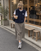 Quality Time Knitted Vest - Dark Blue